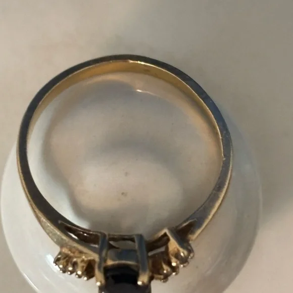 10k Gold and SapphireWomen's Ring - Picture 4 of 9